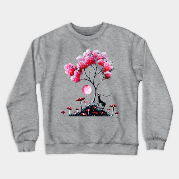 Pink Blossom Tree Crewneck Sweatshirt by EYCIIR